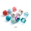 Ékszerkészítő készlet - Buborék gyöngyök, ezüst - Bubble beads, Silver - Djeco