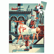 Formadobozos puzzle - Bob the robot 36 pcs DJECO