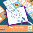 Rajzolás lépésről lépésre - Lépés lépés után - Step by Step 1, 2, 3 & Co - Djeco