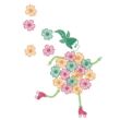 Kreatív nyomdakészlet - Virág lánykák - Flower girls - Djeco