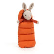 Jellycat Snuggler Bunny - Plüss Nyuszi hálózsákkal