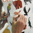 Kreatív, fejlesztő óriásplakát, 67 matricával – Világ állatai - Poppik