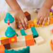 Fantázia kastély építő kockák Plan Toys