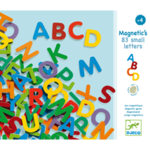 Mágneses betűkészlet - Színes nagybetűk - 83 small letters- DJECO
