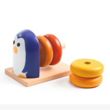 Formaillesztő - Pingvin 4 kerékkel - Penguin Basic - Djeco