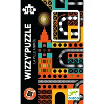 Optikai puzzle - Városi nyüzsgés, 100 db-os - The lively city - Djeco