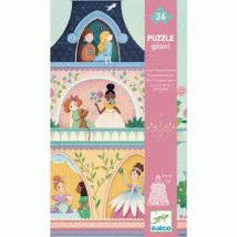 Óriás puzzle - A hercegnők kastélytornya, 36 db-os - The princess tower DJECO