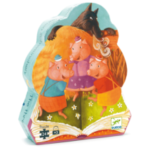 Formadobozos puzzle - A 3 kismalac - The 3 little pigs- DJECO