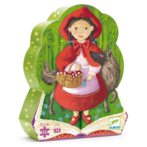 Formadobozos puzzle - Piroska és a farkas - Little Red Riding Hood- DJECO