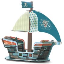 Építőjáték - Kalózhajó 3D - Pirate boat 3D- DJECO