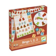 Fejlesztő játék - Bingó a számokkal - Eduludo Bingo 1, 2, 3 numbers - Djeco