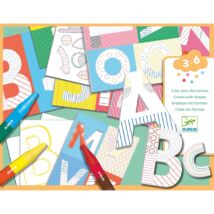 Matricázó képkészítés - Teremtendő világ - ABC nagybetűk - A world to create, letters - Djeco