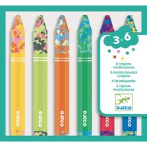 Művészeti műhely - 6 többszínű viaszkréta - 6 multicoloured crayons - Djeco