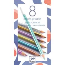Színes ceruza készlet - 8 szín, metál - 8 metallic pencils- DJECO