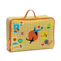 Trendi kis bőrönd - Utazás grafika - Graphic suitcase - Djeco