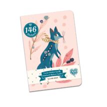 Jegyzetfüzet 146 db matricával - Lucille stickers notebook Djeco Lovely Paper