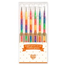 Zselés toll készlet - 6 szivárvány színben - 6 rainbow gel pens - Djeco