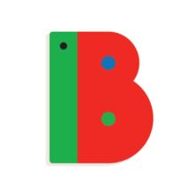 Állatdekor betű - B - Graphic animal letter Djeco