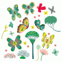 Ablakmatrica - Kerti pillangók - Butterflies in the garden- DJECO