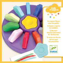 Marokkréta - 12 színű vírág - 12 flower crayons for toddlers Djeco Design by