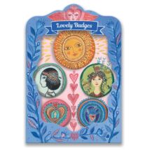 Kitűzők - Virulás - lovely badges Djeco Lovely Paper