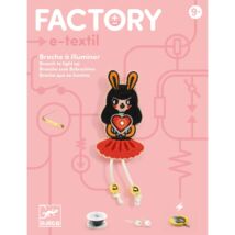 E-textil műhely - Nyuszilány kitűző - Brooch - Bunny girl - Djeco