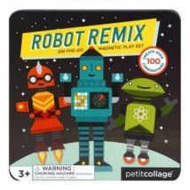 Petit Collage 100% organikus mágneses játékkészlet – variálható robotok
