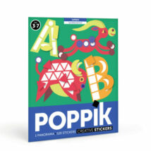 Kreatív, fejlesztő poszter, 750 matricával – ABC - Poppik