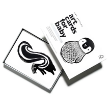 Wee Gallery fejlesztő kártyák babáknak - Black & White - Fekete & Fehér