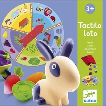 Fejlesztő társasjáték - Tapintható képeslottó - Tactilo lotto, farm- DJECO