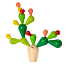 Egyensúlyozó - Kaktusz - színes Plan Toys