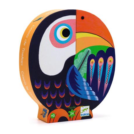 Formadobozos puzzle - Koki Tukán - Coco the Toucan - Djeco