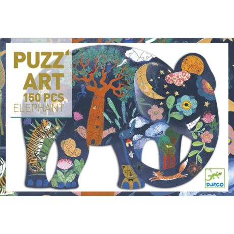 Művész puzzle - Elefánt, 150 db-os- DJECO