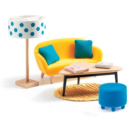 A sárga nappali - The orange living room - DJECO