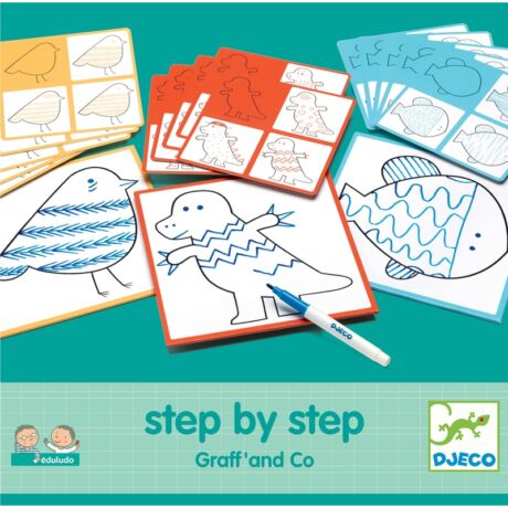 Rajzolás lépésről lépésre - Step By Step Graff' and Co  Djeco
