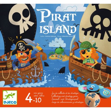 Társasjáték - Kalózok hajója - Pirat Island - Djeco