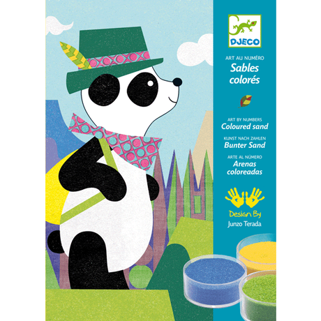 Homokkép készítő - Pandamackó és barátai - Panda and friends- DJECO