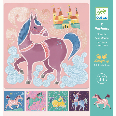 Rajzsablonok - Lovak - Horses DJECO