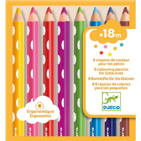 Színes ceruza készlet kicsiknek - 8 colouring pencils for little ones- DJECO