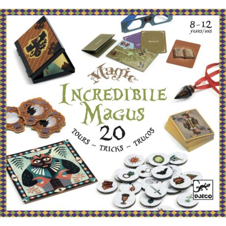 Bűvészkészlet - Hihetetlen varázsló - Incredibile Magus - 20 trükk - Djeco