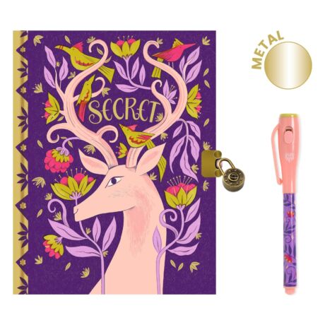 Titkos napló varázstollal - Melissa Secret Notebook - magic marker - Djeco