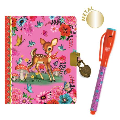 Titkos napló A/6, varázstollal - Fiona little secret notebook - magic marker - Djeco