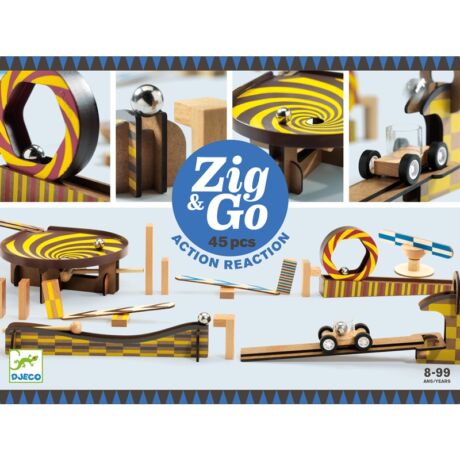 Építőjáték - Zig & Go - 45 db-os Djeco