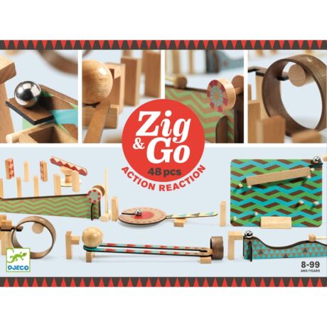 Építőjáték - Zig & Go - 48 db-os Djeco