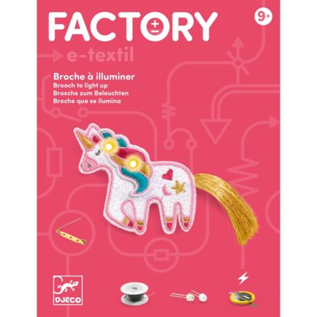 E-textil - Unikornis kitűző - Brooch - Sweet unicorn - Djeco