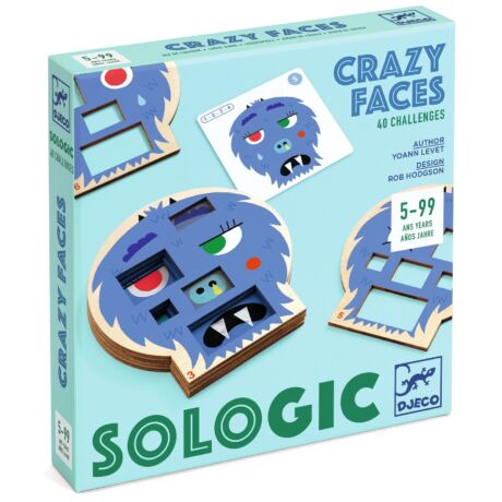 Logikai játék - Szörnyűlködés - Crazy faces - Djeco
