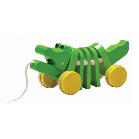 Húzható táncoló aligátor  - Plan Toys