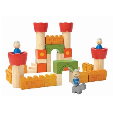 Kastély építő kockák Plan Toys